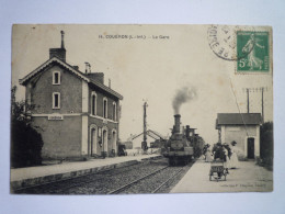 L 19  COUËRON  (44)  :  La GARE   1913  XXX - Other & Unclassified