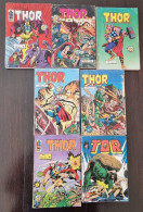 THOR Lot 10 Numéros Différents (1ère Série Et Autres). Arédit Flash (bandes Dessinées Petits Formats) - Loten Van Stripverhalen