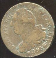 LOUIS XVI 2 Sols 1793 BB ( TB) ( RARE ) - 1792-1804 1ère République (An I – An XII)