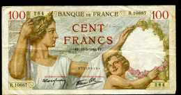 France, 100 Francs, SULLY, 1940, N° : R.10887-284, Pick#94, F.26.29 - 100 F 1939-1942 ''Sully''