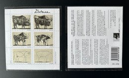 France - Vignette Cinderella ITVF Art-stamps Michel Hosszu Pablo Picasso Taureau Stier Bull Art Kunst Tableau - Vacas