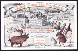 Um 1920 Ungelaufene, Beschriebene AK: GRANDE CHARCUTERIE PAYERNOISE In Payerne. - Payerne