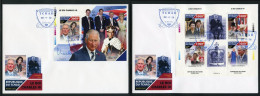 Tchad 2022, King Charles III, 4val In BF+BF In 2FDC - Tchad (1960-...)