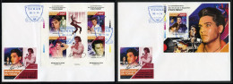 Tchad 2022, Elvis, 4val In BF+BF In 2FDC - Elvis Presley