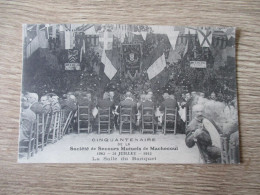 44 MACHECOUL CINQUANTENAIRE SOCIETE DE SECOURS MUTUELS JUILLET 1912 SALLE DU BANQUET ANIMEE - Machecoul