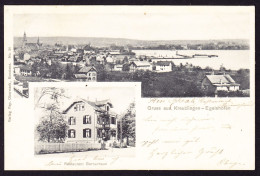 1903 Gelaufene AK: Gruss Aus Kreuzlingen, Engelshofen. Mit Restaurant Bernerhaus. Rückseitig Minim Fleckig. - Kreuzlingen