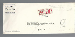 58069) Canada Postage Due St Catharines Postmark Cancel 1968  - Strafport