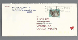 58065) Canada Postmark Cancel 1981 Private Courier Victoria Port Angeles Stamp - Covers & Documents