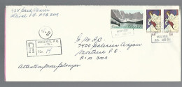 58071) Canada  AR  Registered Montreal Postmark Cancel 1987  - Raccomandate