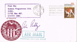 50065. Carta Aerea KINGS CROSS (N.S.W.) Australia 1972. Programes SPACE Apollo 16 - Briefe U. Dokumente