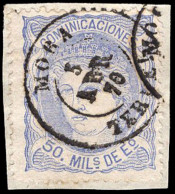 Teruel - Edi O 107 - 50 Milm. - Fragmento Mat Fech. Tp. II "Mora" - Used Stamps