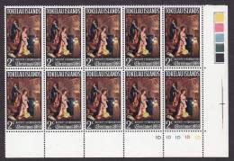 Tokelau 1969 Mi. 13, 2c. Weihnachten Christmas Jul Noel Navidad Federico Fiori : Birth Of Christ 10-Block MNH** - Tokelau