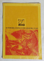 I113347 Catalogo 1/43 Modellismo 1984 - RIO - Italy