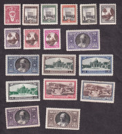 Vatican - Complete Serie 1933 - Mi.No. 21/38 MH, Stamp 80c Damaged / 2 Scans - Nuevos