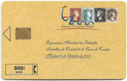 Spain - Telefónica - Exposicion Mundial De Filatelia - P-443 - 10.2000, 500PTA, 8.000ex, Used - Privatausgaben