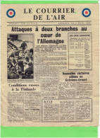 LE COURRIER DE L AIR 2 MARS 1944 TRACT PROPAGANDE LARGUE PAR LA RAF GUERRE 1939 1945 WWII - Documents