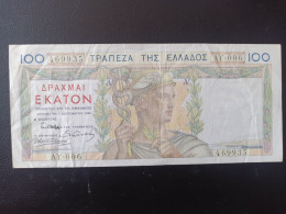 Grece 100 Drachmes 1935 TTB (impression France) - Grèce