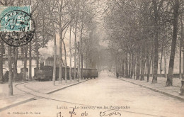 Laval * 1904 * Le Tramway Sur Les Promenades * Locomotive Machine Ligne Chemin De Fer Mayenne - Laval