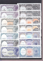 EGYPT 5 10 PT. PIASTRES 1971 2000 P182 183 190 LOT 14 UNC All COLORS VARIETY SET - Egypte