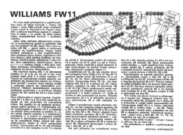 F1 Paper Model Of Williams FW11 (1:24), From ABC Journal - Carton / Lasercut
