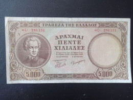 Grece 5000 Drachmes 1950 TTB+ - Grèce