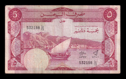 Yemen Del Sur Yemen South 5 Dinars 1984 Pick 8a Bc/Mbc F/Vf - Yémen