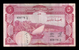 Yemen Del Sur Yemen South 5 Dinars 1984 Pick 8a Bc/Mbc F/Vf - Yémen