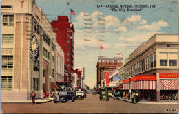 Florida Orlando Orange Avenue Woolworth 1948 Curteich - Orlando