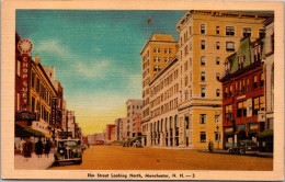 New Hampshire Elm Street Looking North 1944 Dexter Press - Manchester