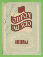 Lisboa - Odéon Palácio - Programa - Cinema - Teatro - Actor - Actriz - Música - Artista - Publicidade - Portugal - Programmes