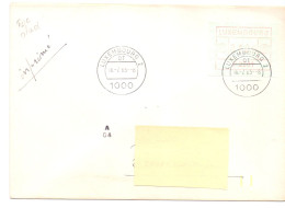 Luxembourg ATM Frama MiNr. 1.1 P2501 FDC On Circulated Letter To Antwerpen Belgium - Vignettes D'affranchissement