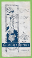Lisboa - Coliseu Dos Recreios - Programa - Opera - Cinema - Teatro - Actor - Actriz Música Artista Publicidade Portugal - Programmes