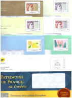 FRANCE TIMBRES  PERSONNALISES 2020  ENTIERS De PHILAPOSTE 7 Enveloppes - Briefe U. Dokumente