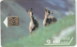 Telecarte ANDORRE-100 U - Isards - Andorra