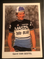 Gerrit Van Gestel - Masta Teve-blad - 1983 - Carte -  Cyclisme - Ciclismo -wielrennen - Cyclisme