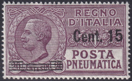 Italy 1927 Sc D10 Italia Sa 10 Pneumatic Post MLH* - Poste Pneumatique
