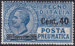 Italy 1925 Sc D14 Italia Sa 7 Pneumatic Post MLH* - Correo Neumático
