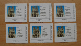 FRANCE 6 Timbres Montimbremoi - Cathédrale Notre Dame De Reims Neuf** - Tarif Monde - Ungebraucht