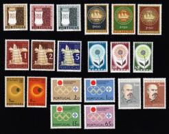 PTS13827- PORTUGAL 1964 ANO COMPLETO Nº 925_ 944- MNH - Full Years