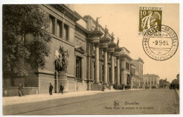 Belgium 1935 Postcard Bruxelles/Brussel, Royal Art Museum; Ville-Lilliput-Stad Exposition Postmark - Musea