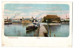 Allemagne --KONSTANZ --Hafen ( Bateau à Vapeur) .....carte Précurseur Colorisée - Konstanz