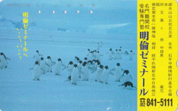 Rare Télécarte JAPON / 290-18892 - ANIMAL - OISEAU - MANCHOT ADELIE - PENGUIN BIRD JAPAN Free Phonecard - PINGUIN - 5779 - Pinguins