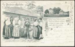 ČSR - AUSTRIA - POST AGENCY ČERCHOV Post ČEŠKE KUBICE - 1904 - RARE POSTCARD - ...-1918 Voorfilatelie