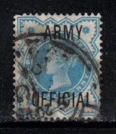 GREAT BRITAIN Scott # O57 Used - Queen Victoria Army Official Overprint - Dienstmarken