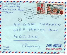 65983 - Frankreich - 1965 - 1,00F Le Touquet MiF A LpBf PERIGUEUX -> Fort Lee, VA (USA) - Lettres & Documents