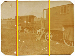 Caravan - Ambulante Roulotte Travelers Gypsies Gipsy - Real Photograph Zingari Gitanes Tzigane Roms - Antiche - Europe