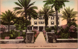 Florida St Augustine The Buckingham Hotel 1935 Handcolored Albertype - St Augustine