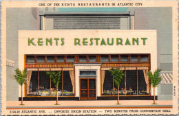 New Jersey Atlantic City Kents Rerstaurant 2124-28 Atlantic Avenue Opposite Union Station Curteich - Atlantic City