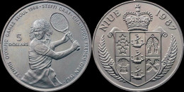 Niue 5 Dollar 1988-Olympic Games Seoul 1988- Steffi Graf - Niue