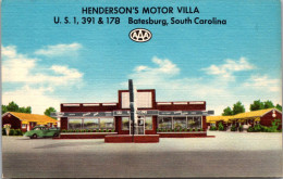 South Carolina Batesburg Henderson's Motor Villa And Restaurant - Autres & Non Classés